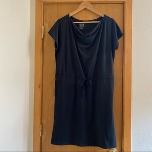 MOUNTAIN HARD WEAR • Black Cowl Neck Dress - L